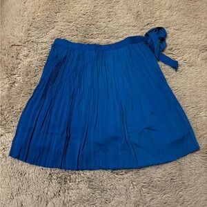 Sugar Lips Brand Blue Pleated Mini Skirt Size Small NWT Women's Lined